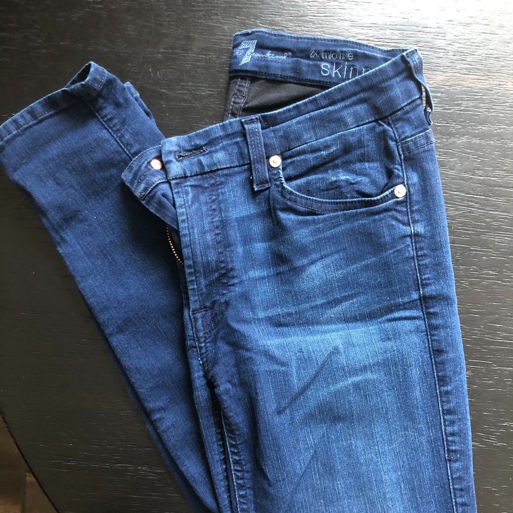 7 For All Mankind "The Midrise Skinny" Jean